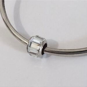 Silver Crystals Charm‎ for Pandora Style Bracelet